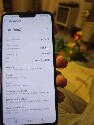 celular LG G8 Thinq 128gb G820N