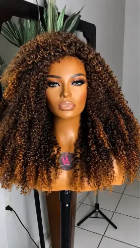 Wig com disfarce de lace