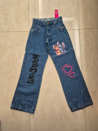 Calça jeans infantil - Lili e Stitch
