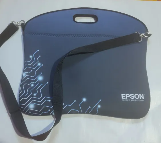 Maleta Bolsa p Notebook 15,6" Neoprene Estampa Epson Azul
