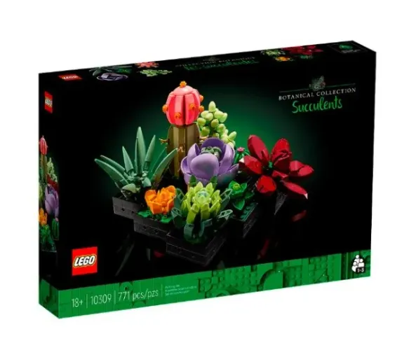 JUGUETE DE CONSTRUCCIÓN LEGO BOTANICAL COLLECTION SUCULENTAS 10309 771 PIEZAS