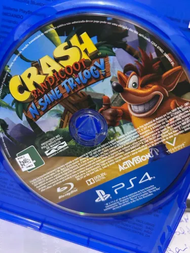 Crash Bandicoot trilogia PS4 mídia física sonic