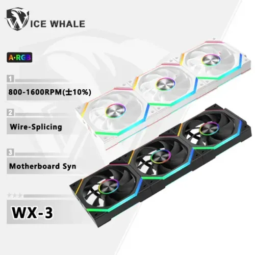 FANS ICE WHALE WX3 3PÇS (black)
