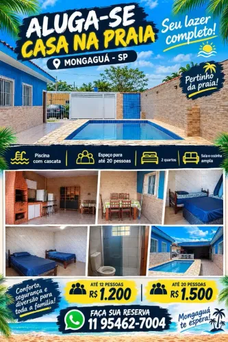 Casa para temporada em mongaguá