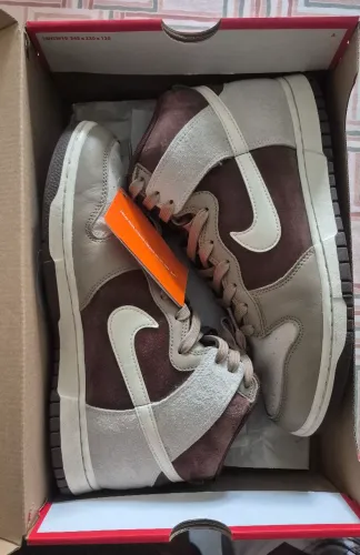 Nike Dunk High Retro Premium - Tam. 42 - Chocolate
