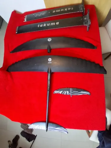 Conjunto duplo Foil Hidrofoil completo! Takuma Kujira DUAS front wing!