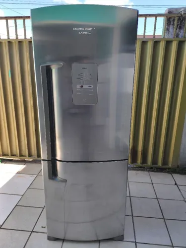 Geladeira Brastemp Inox Frost Free Inverse BRE50
