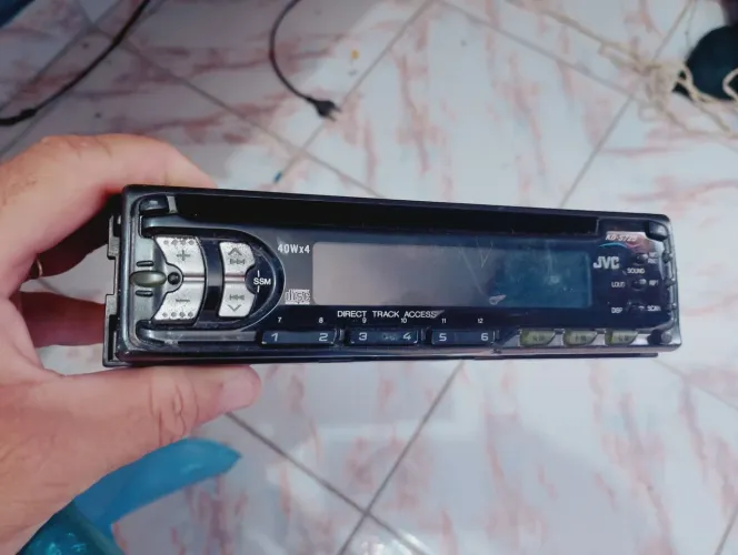 Sucata rádio de veículo JVC modelo KD-S725
