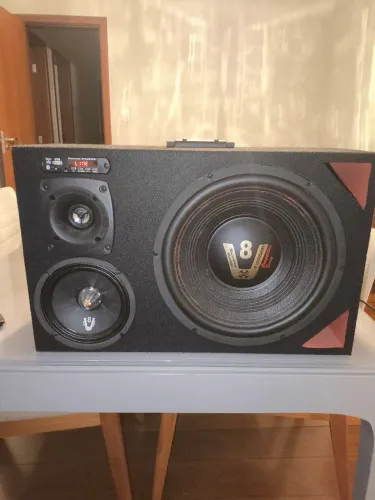 Caixa Trio 12 Polegadas Compet V8 + Módulo Stetsom Iron Line (Bluetooth/USB) - Completa!