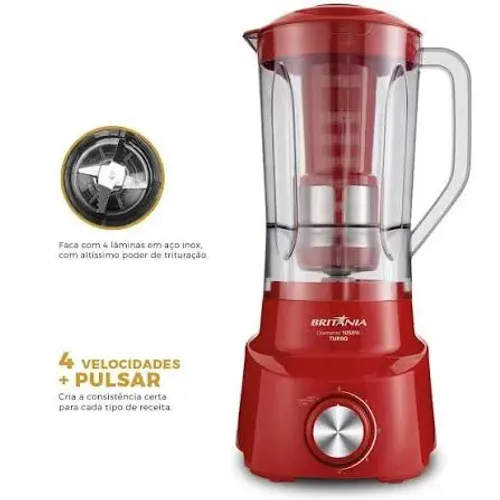liquidificador britânia diamante 800 1050w