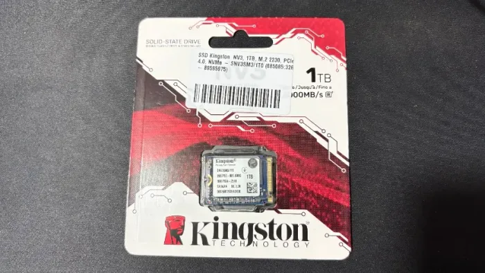 SSD Kingston NV3, 1TB, M.2 2230, PCIe 4.0 NVMe - SNV3SM3/1TO 6000 MS/s