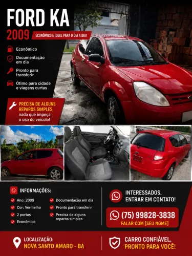 Ford KA 1.0 8v/1.0 8V ST Flex 3P 2009