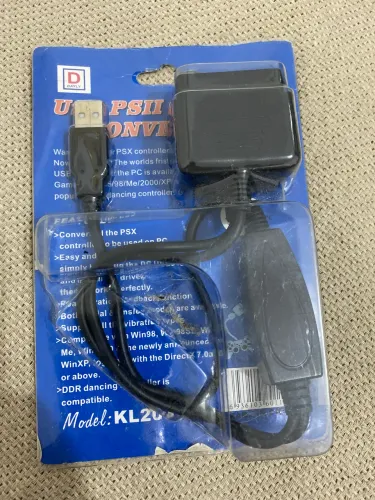 Conversor USB p PS/2 Player Converter for PC PS 2 Controle