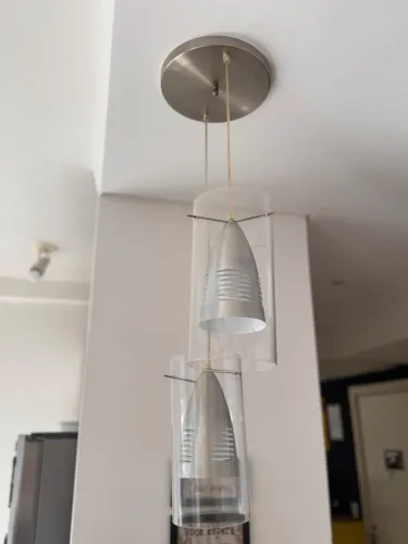 Lustre pendente duplo à venda