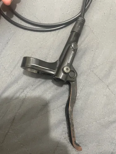 Freio mt200 traseiro com sangria e pastilha boa