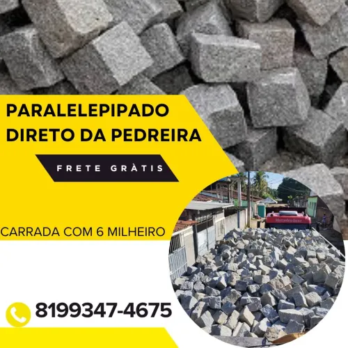 Paralelepípedo direto da Pedreira pagamento na entrega frete grátis 