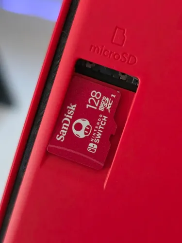 Cartão microSD SanDisk 128GB para Nintendo Switch