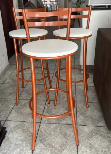 Kit 3 Banquetas