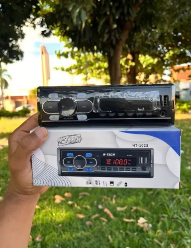 Som de carro mp3 - Bluetooth , Rádio Fm USB , completo