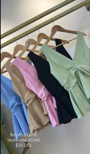Batinha veste até 44 Nude