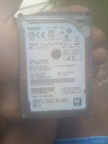 Hd de 500 GB de notebook