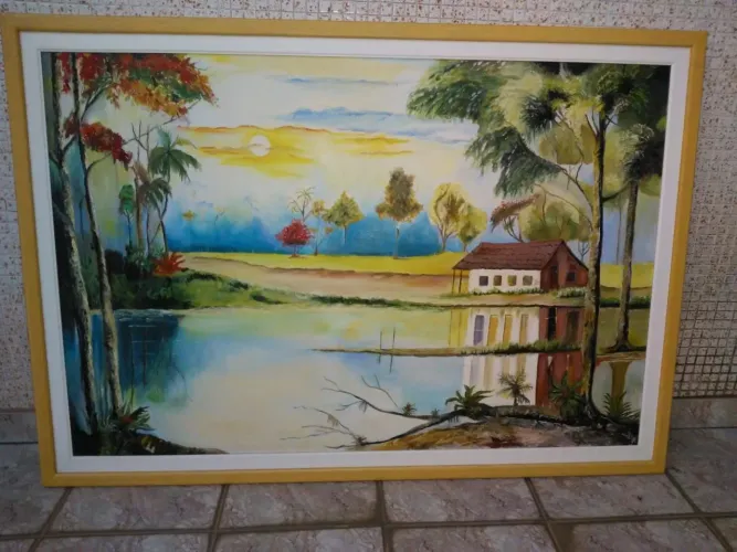 Quadro pintura a mão