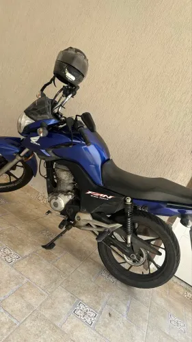 Honda CG Fan 160 2022 azul ÚNICO DONO