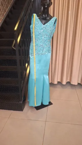 Vestido Festa verde Tiffany