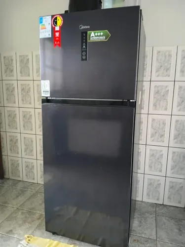 Geladeira inox midea