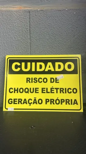 PLACA DE ADVERTENCIA