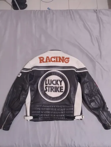 Jaqueta Lucky Strike Racing - Vintage Motorsport / Motoqueira (Impecável)