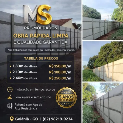 Soluções em muro de placas