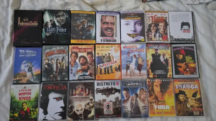 LOTE COM 21 DVDs ORIGINAIS | HARRY POTTER, PODEROSO CHEFÃO, ILUMINADO E MUITO MAIS!
