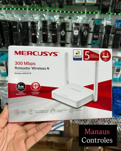 Roteador de 300 Megas Mercusys 2 Antenas ( Aplicativo Próprio )