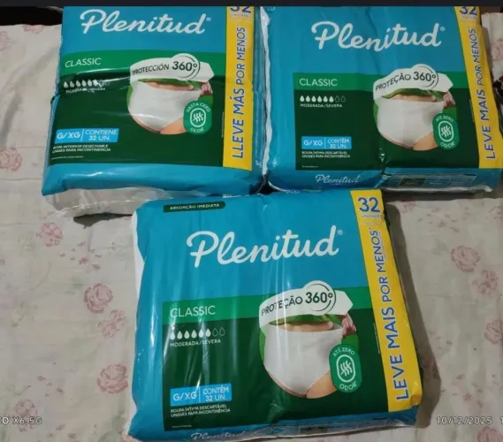 Roupa íntima descartável para incontinência urinária