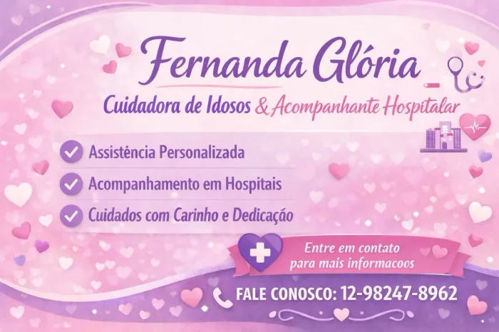 Fernanda Glória - Cuidadora e acompanhante hospitalar 
