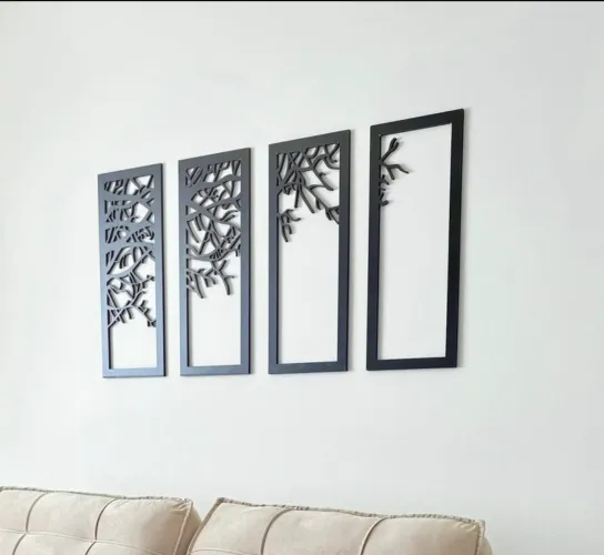 Quadros decorativos vazados em mdf