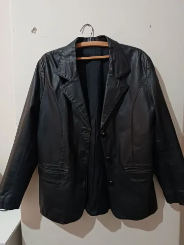 casaco de couro legítimo G moda couros