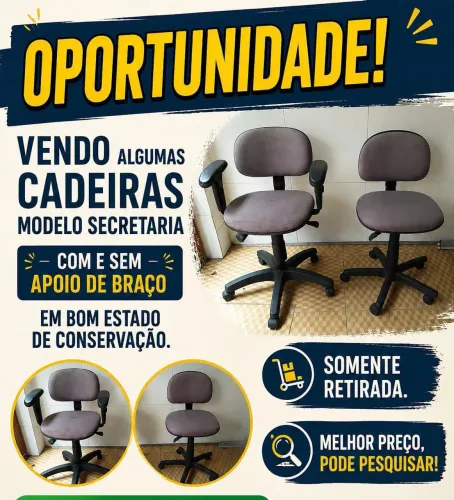 Cadeira giratória secretária