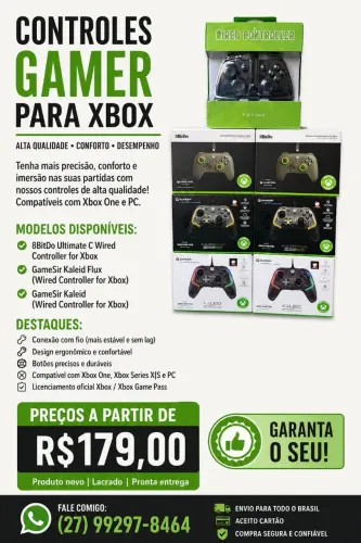 Controle Xbox One Séries PC Kailed Feir gamesir 