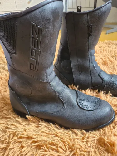 Bota de moto feminia zebra 