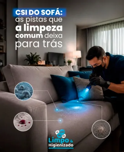 Lavagem a seco higienização de estofados