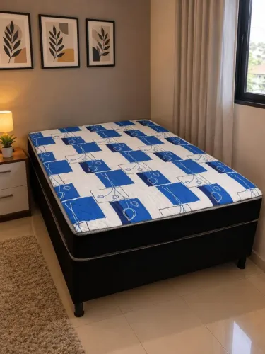  Cama Box Casal Molas Ensacadas - Direto da Fábrica com Entrega Grátis!