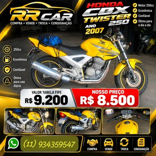 CBX Twister 250 amarela