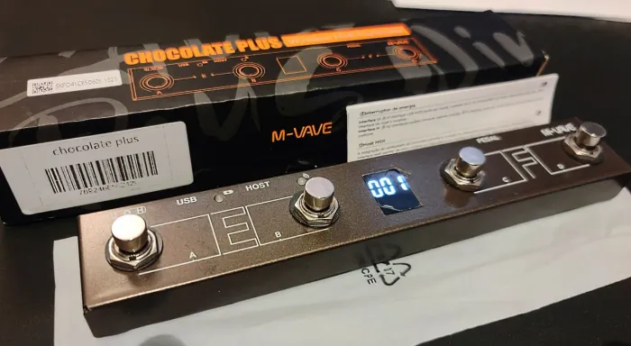 Pedal controlador midi chocolate plus novíssimo