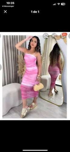 Vestido midi tule forrado com bojo