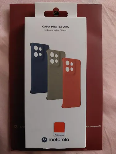 Capa protetora original edge 50 neo Anti Impacto + película de hidrogel