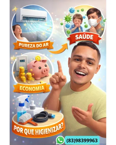 Higienização de ar-condicionado!