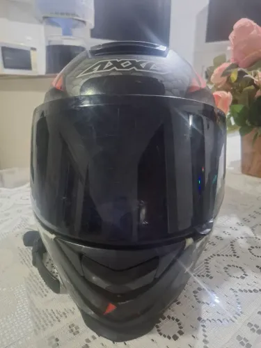 Capacete Axxis Eagle Snake (Preto/Cinza Fosco) 