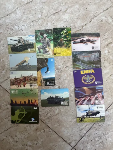 Cartão de Telefone Exercito- Telemar e Telebras
